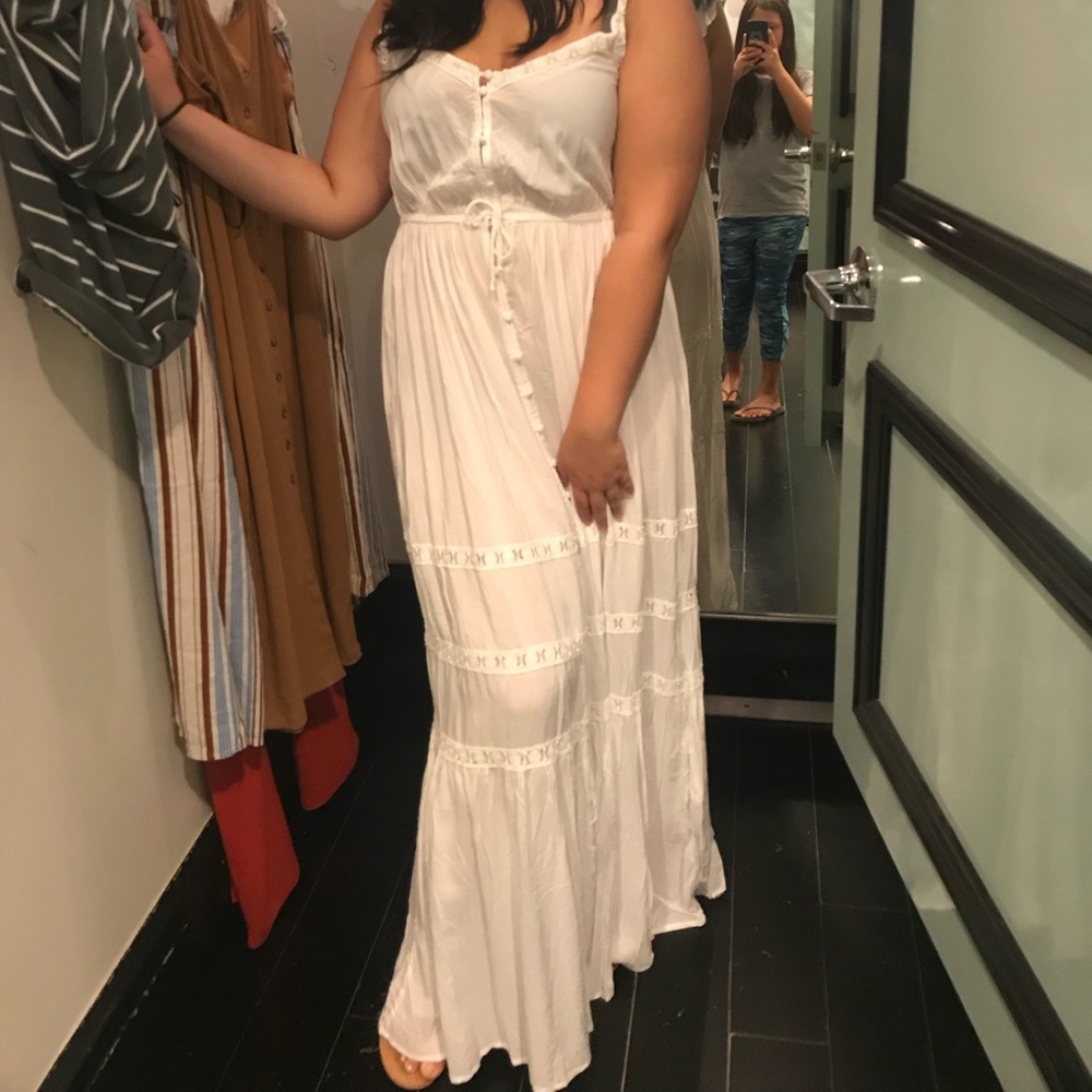 Forever 21 white maxi dress